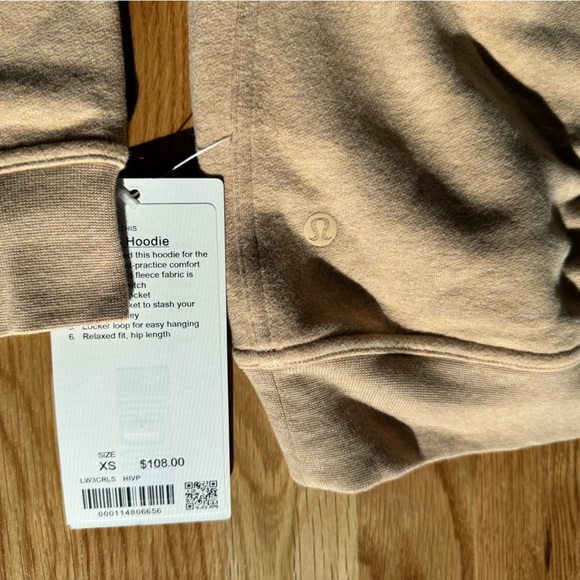 NWT lululemon all yours hoodie ivory peach size xs - Picture 3 of 5